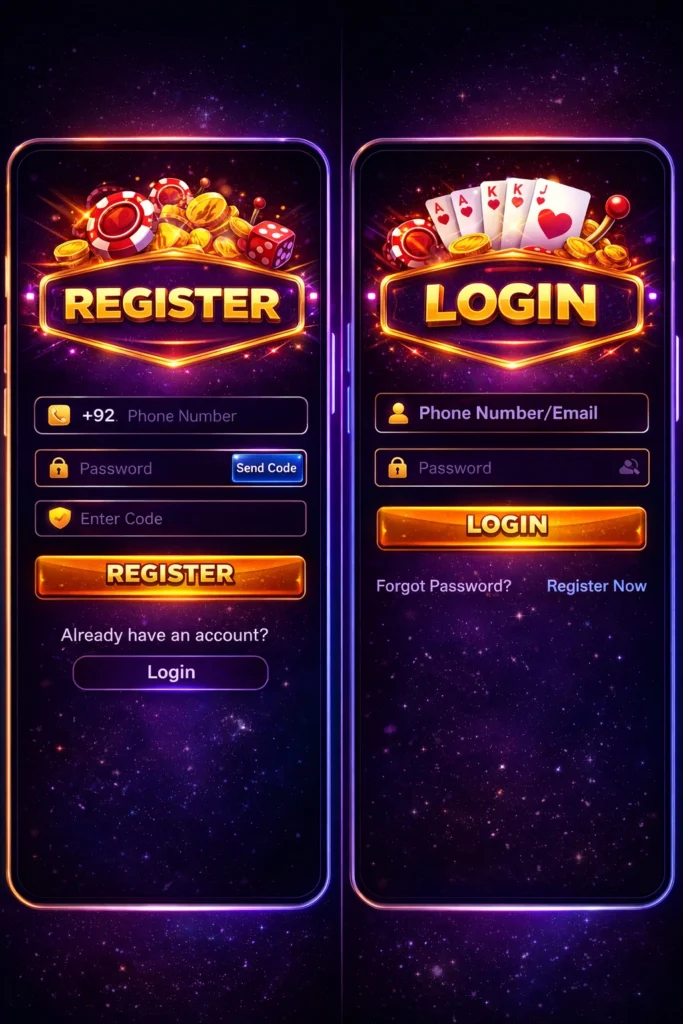 K7 Game register and login image