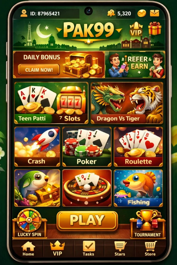 Pak99 Game interface image