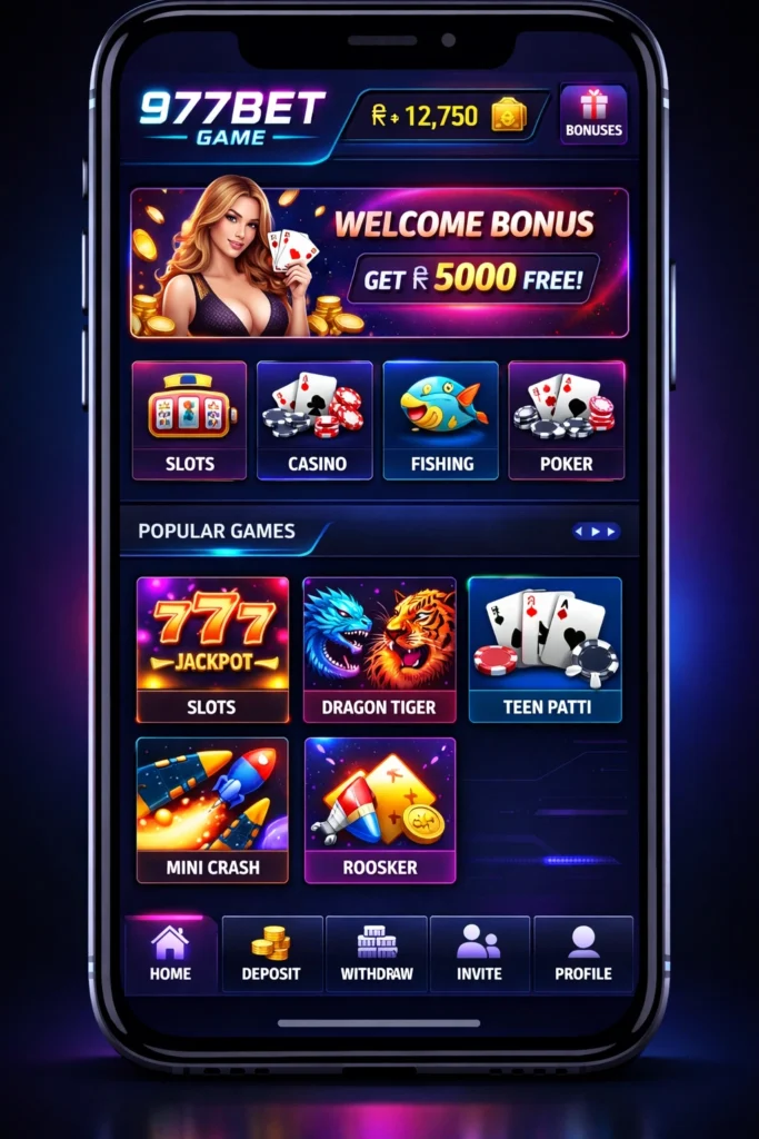 977Bet Game interface image