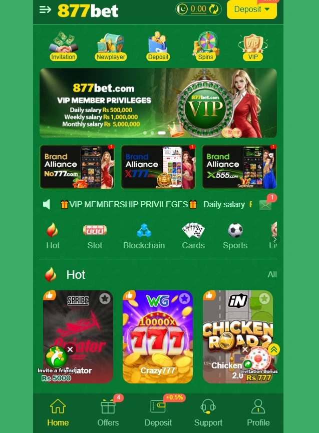 877Bet Game interface image