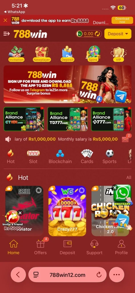 788 Win Game interface image