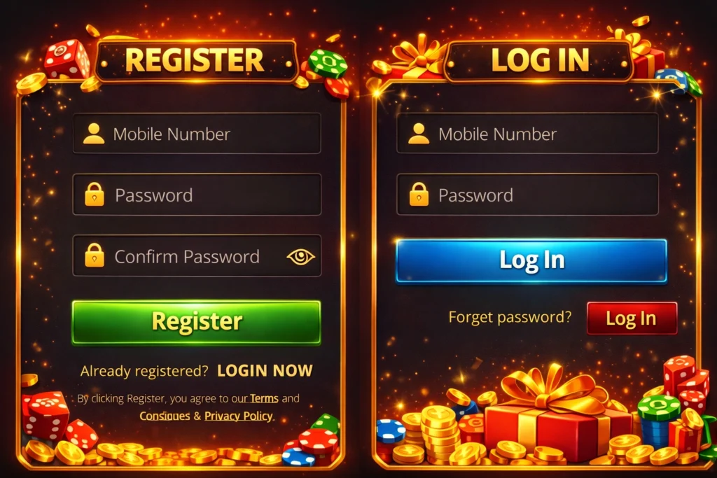 CD55 Game register and login image