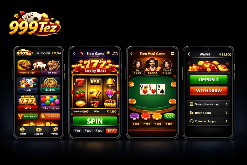 999Tez Game interface image