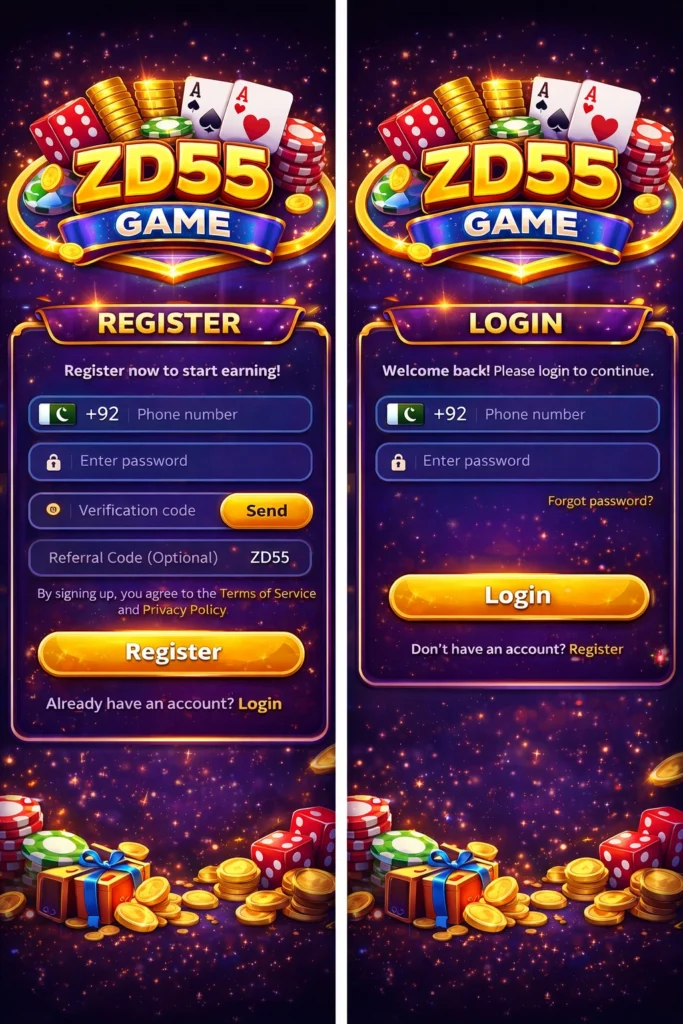 ZD55 Game register section image