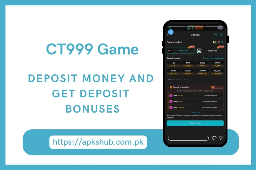 DEposit Section Screenshot