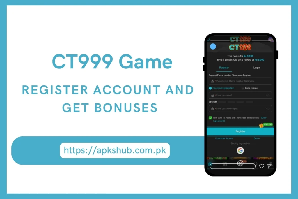 CT999 Game Register Section Screenshot