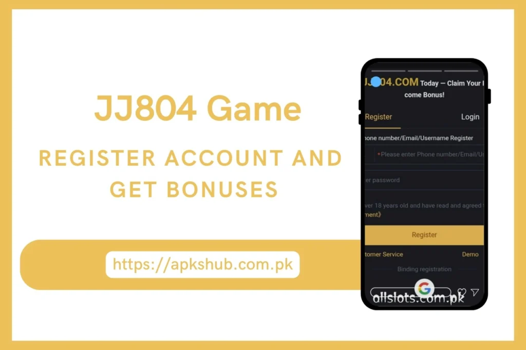 JJ804 Game Register section image