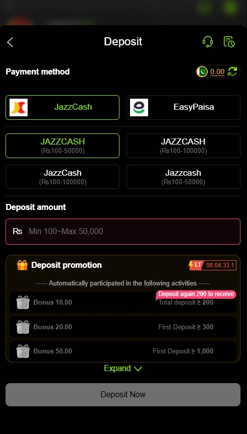 Win786 Game deposit