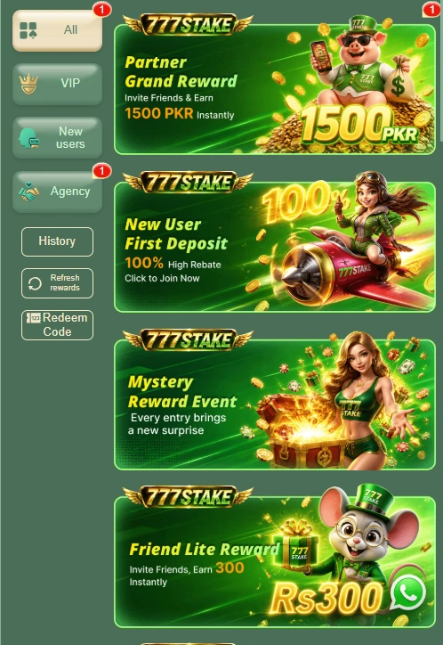 777Stake Game Rewards image