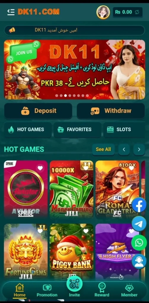 DK66 Game Interface screenshot