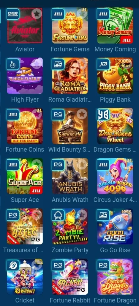 List of Games