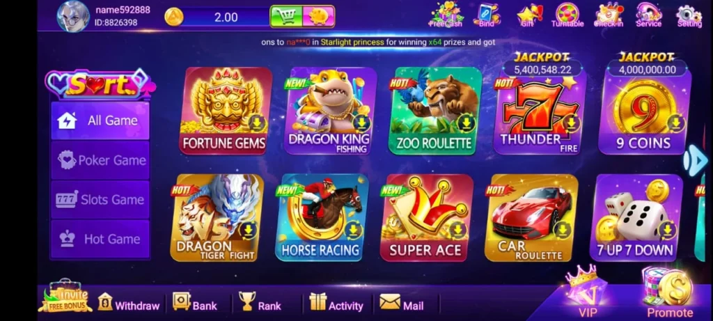Bet735 Game Interface screenshot
