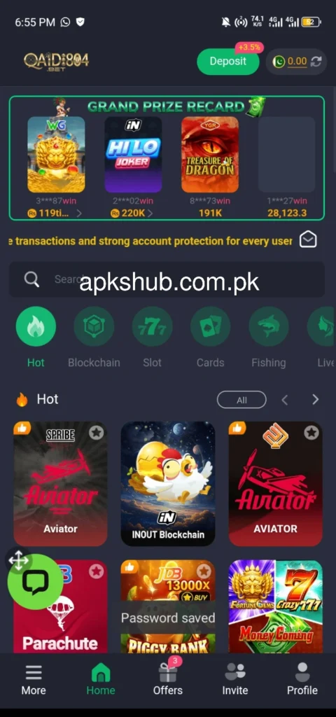 Qaidi 804 Game Interface screenshot