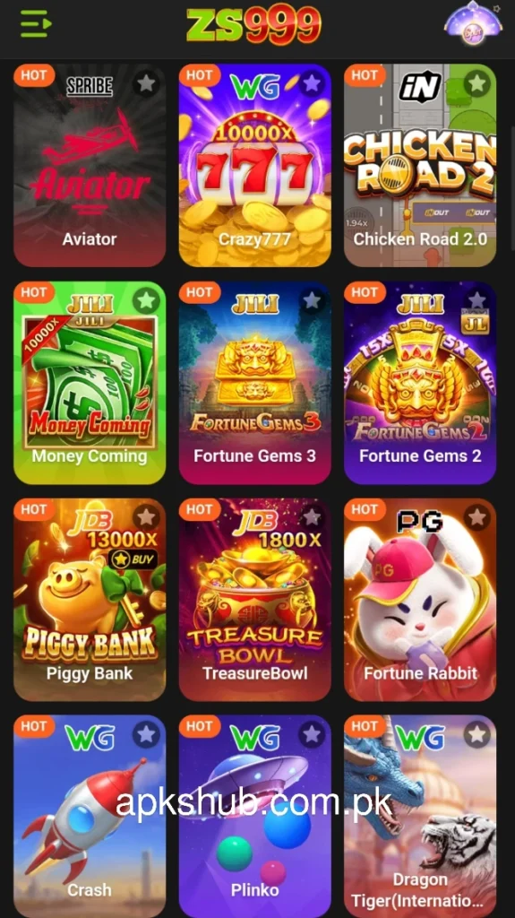 ZS999 Game list of games