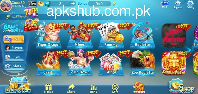 Golo168 Game Interface