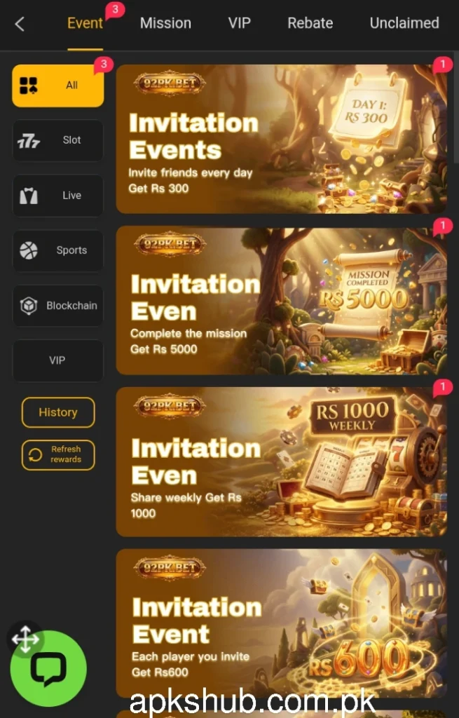 92PK Game Rewards image