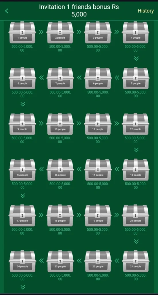 Referal Rewards Screenshot