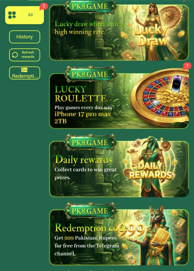 PK8 Game Rewards image