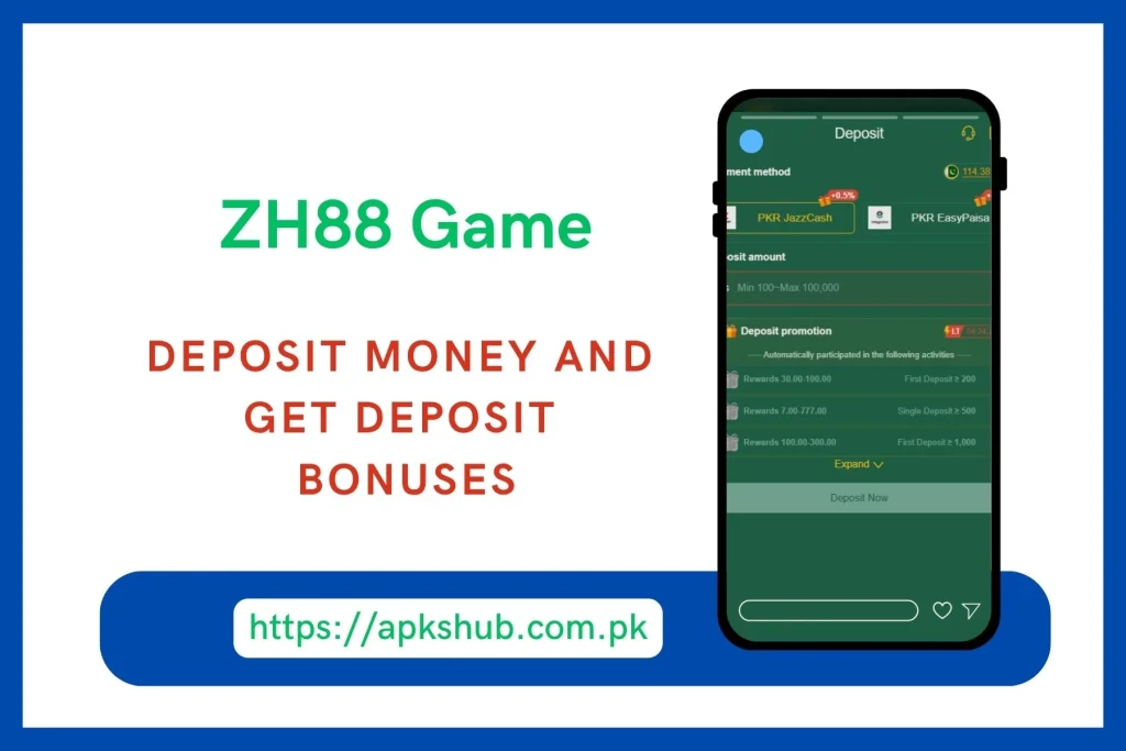 ZH88 Game deposit section image
