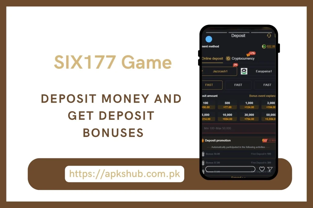 Deposit section image of Six177 Game