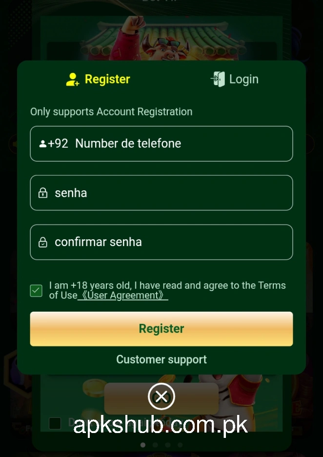 PA7KK Game Register section