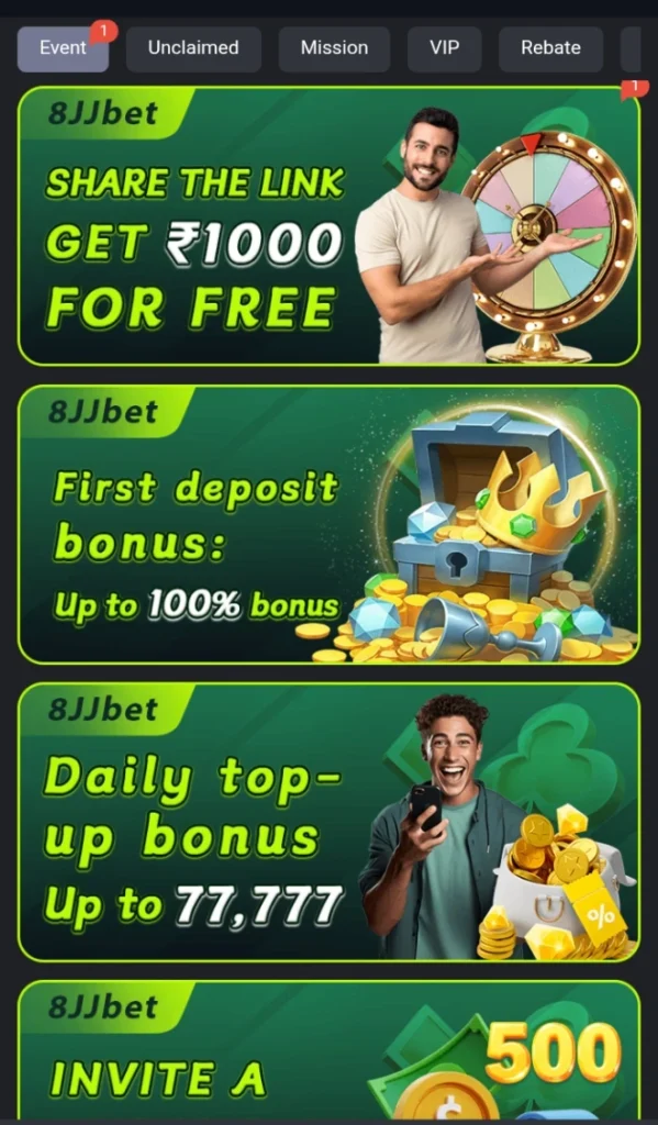 Rewards of 8JJ Bet Game