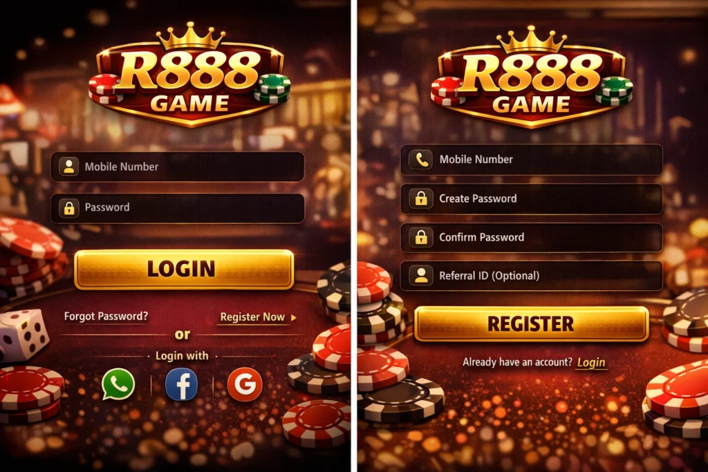 R888 Game Login and Register image