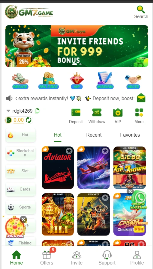 GM7 Game interface image