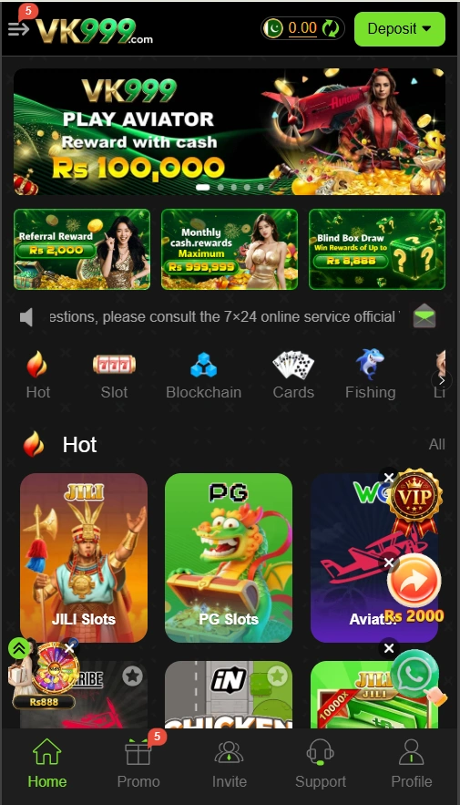VK999 Game interface image