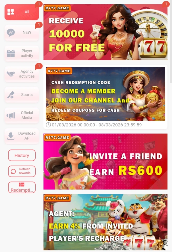 R777 Game Rewards image