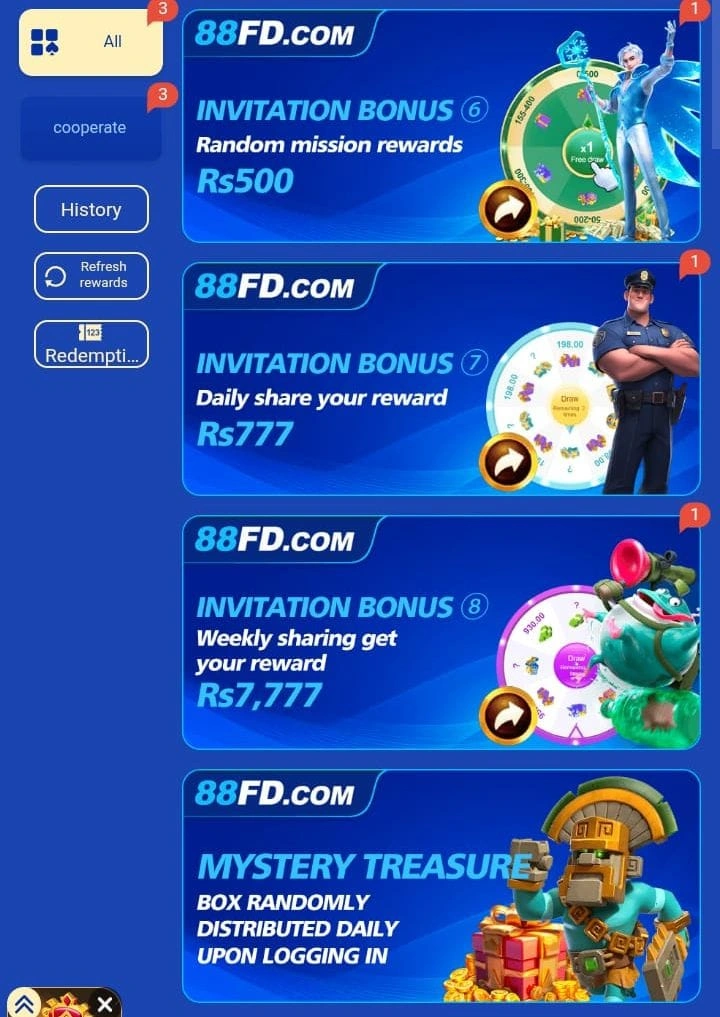 88FD Game Rewards image