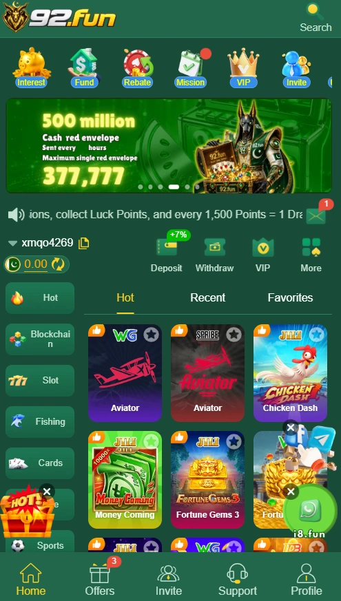 92Fun Game interface image