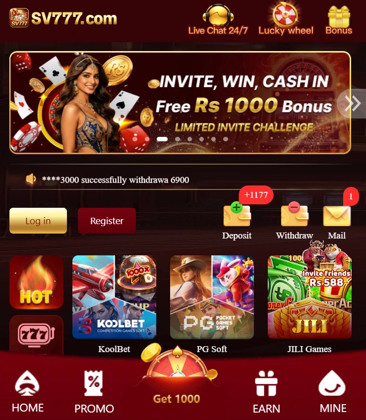 SV777 Game interface image