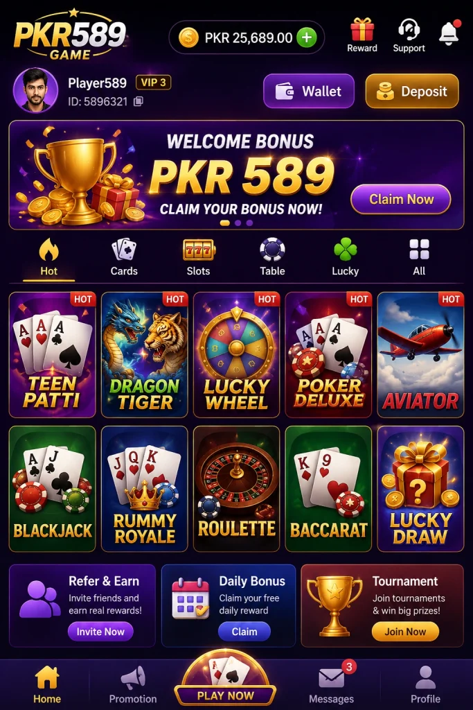 PKR589 Game interface image