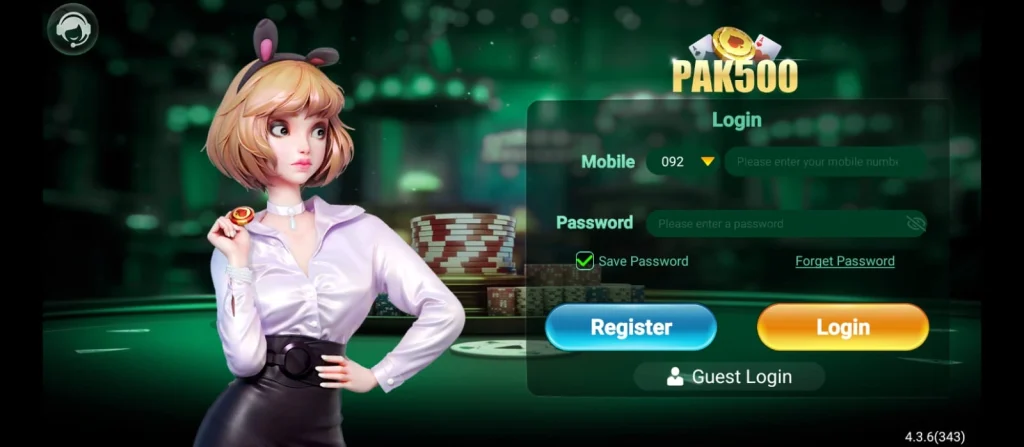 Pak500 Game login