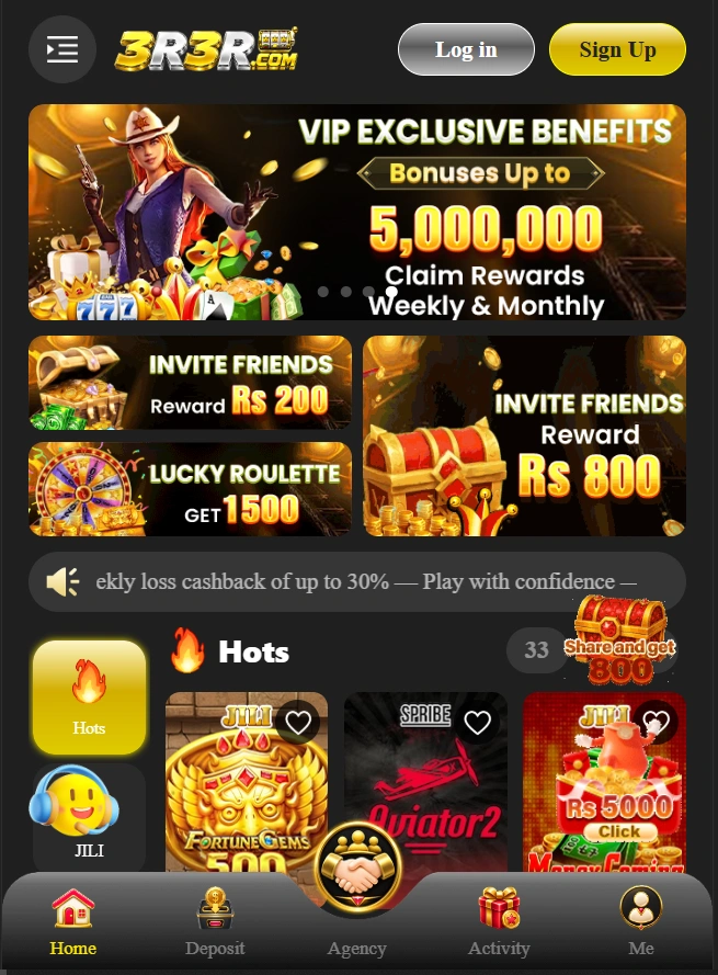 3R3R Game interface